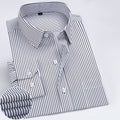 White and Black Striped Men's Shirt