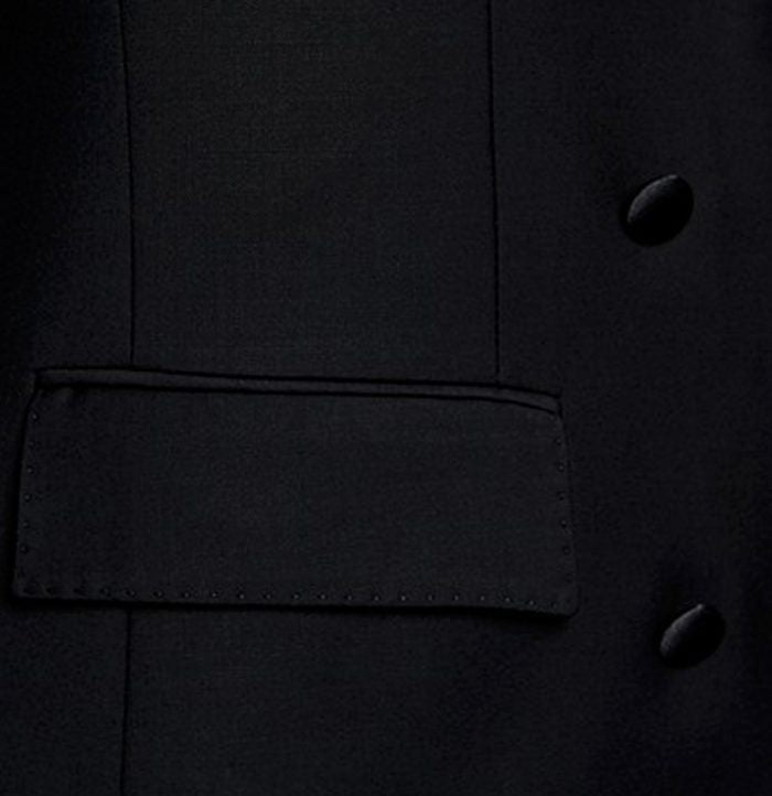 Classy Black Double Breasted Shawl Lapel Prom Men Suits