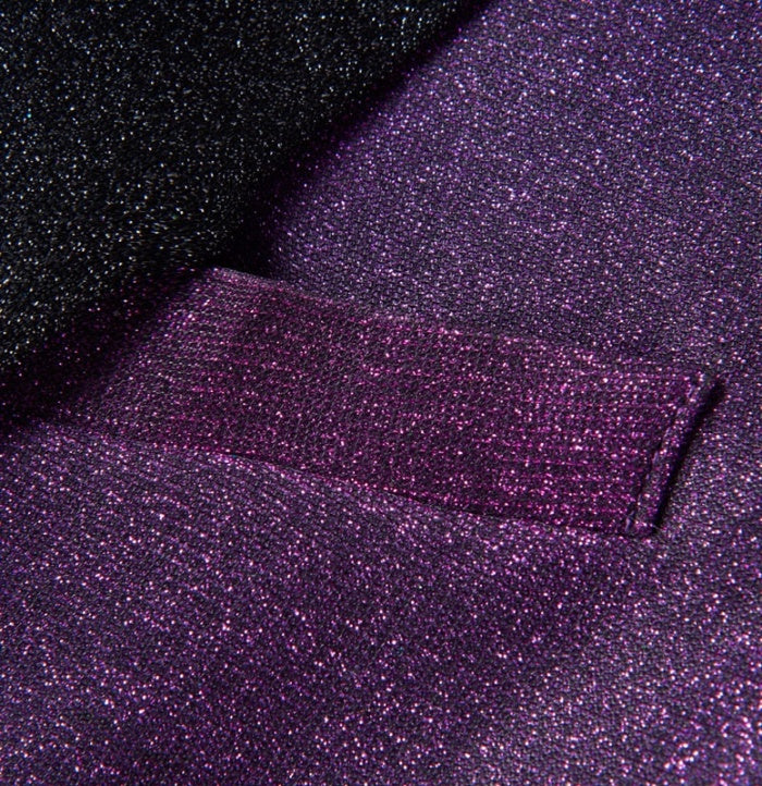 Cool Purple Sequins Shawl Lapel Charming Prom Suits