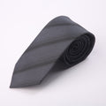 Classic Dark gray Striped Tie