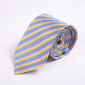 Chic Blue And Yellow Striped Tie