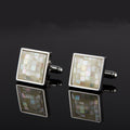Mother-of-pearl Mosaic Square Cufflinks