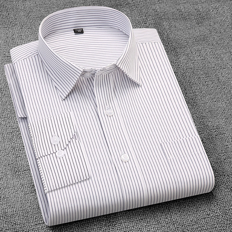 Handsome Black Pinstriped Men's Shirt