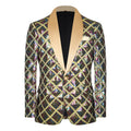 Colorful Sequins Shawl Lapel Blazer
