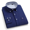 Dark Blue Pinstriped Men's Shirt