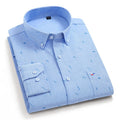 Light Blue Jacquard Men's Shirt