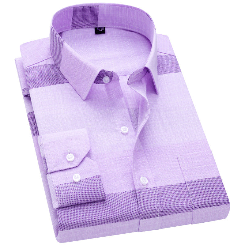 Purple Plaid Shirts For Men