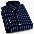 Classic dark navy Striped Men's Shirt