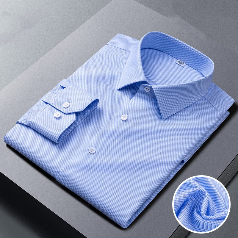 Fancy Blue Plaid Men's Shirt