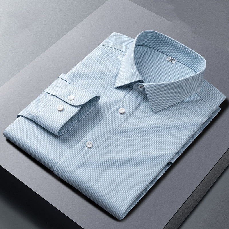 Fancy Light Green Plaid Men's Shirt