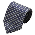 Modern Navy Blue Geometric Pattern Tie