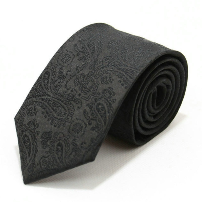 Fashion Black Jacquard Tie