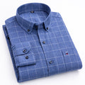 Bespoke Blue Plaid Men's Shirt