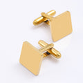 Stylish Gold Square Cufflinks