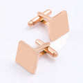 Stylish Rose Gold Square Cufflinks