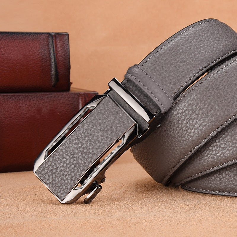 In Stock Classic Gray Men's Belt