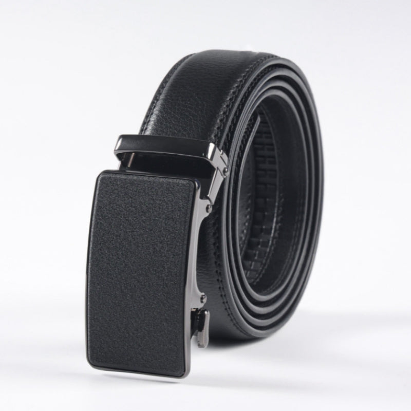 Fashion Black Men's Business Leather Belt