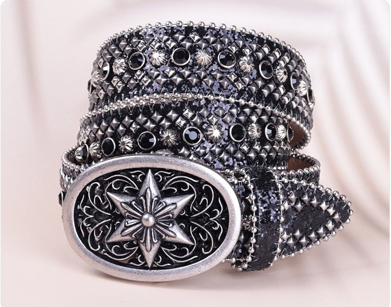 Stylish Diamond Studded Fine Men's Belt