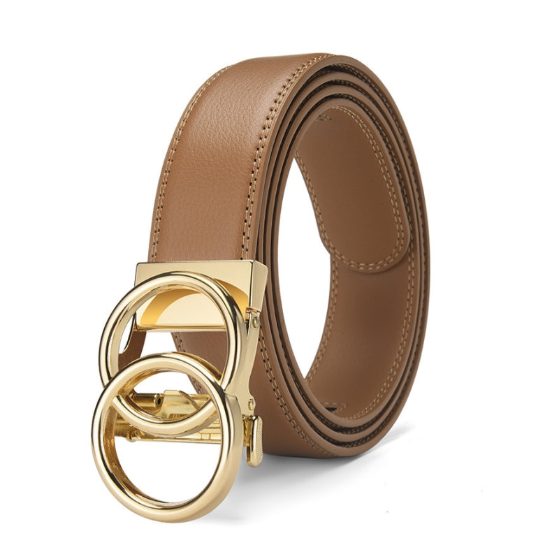 Versatile Gold Automatic Buckle Men's Belt