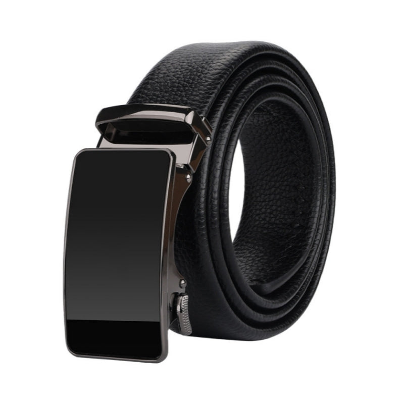 Premium Exquisite Black Genuine Leather Belt for Men