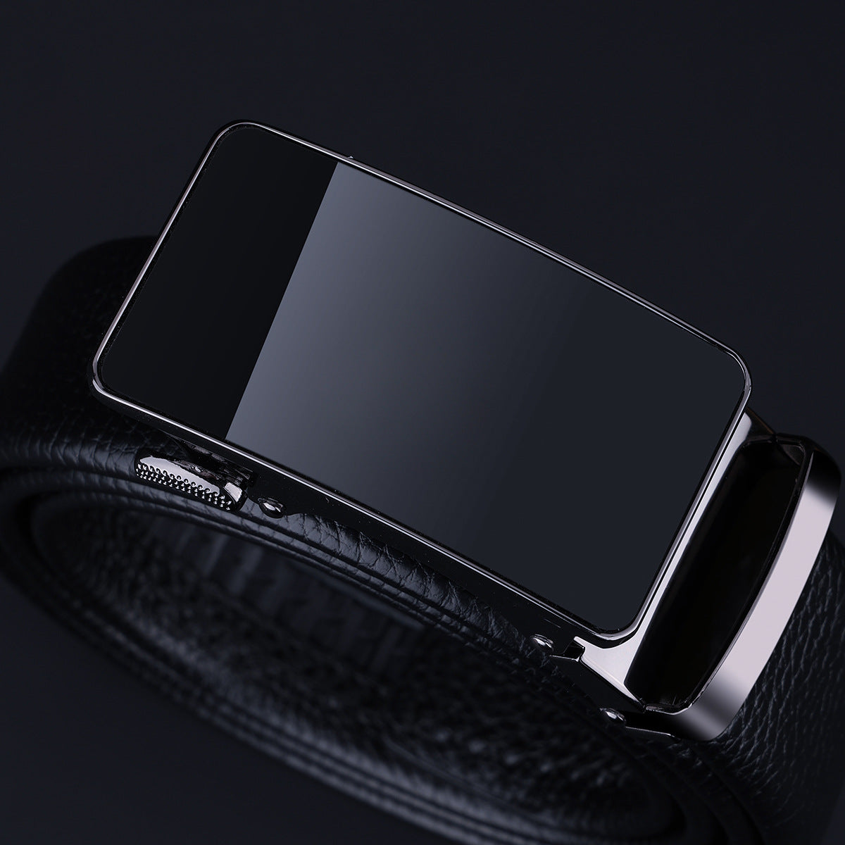Premium Exquisite Black Genuine Leather Belt for Men