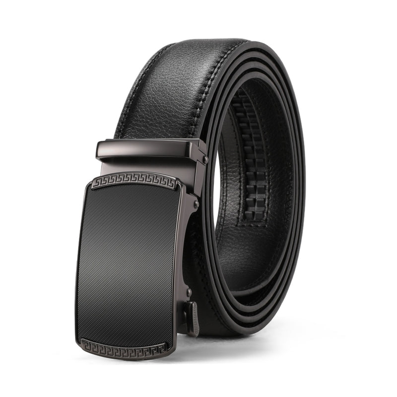 Black Business Trend Men's Automatic Buckle Belt