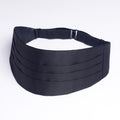 Adjustable Matte Black Formal Cummerbund for Men