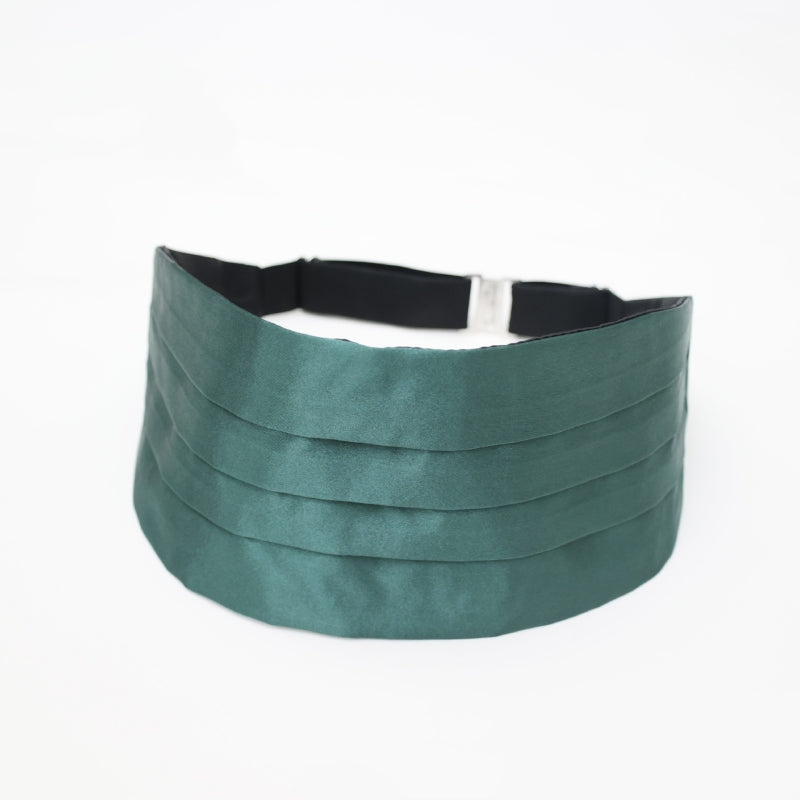 Trendy Dark Green Formal Cummerbund for Men