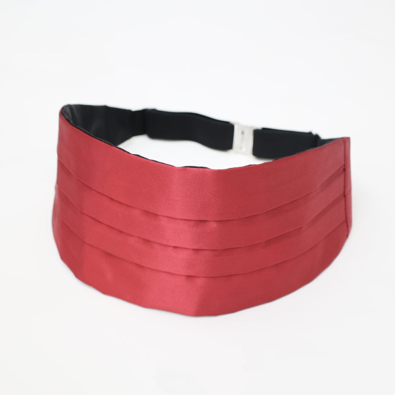 Adjustable Burgundy Cummerbund for Men