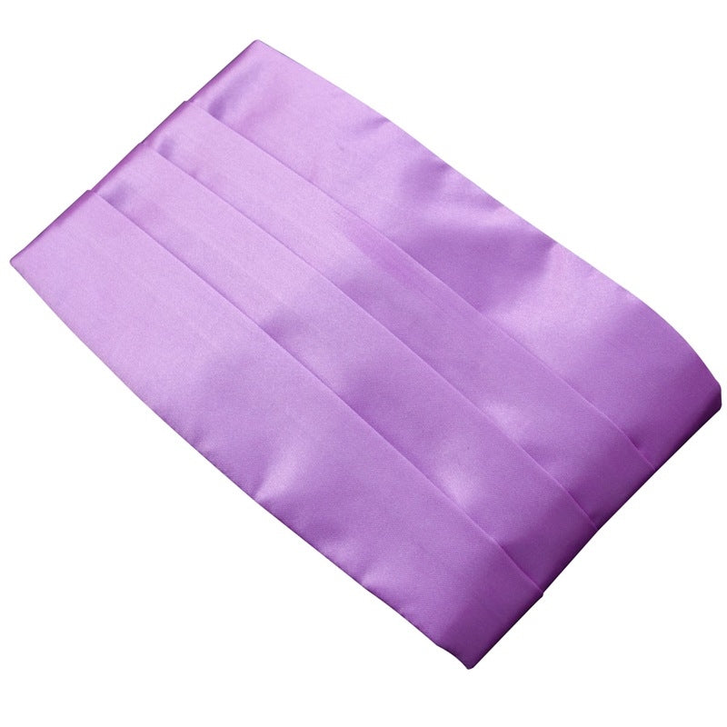 Trendy Violet Handsome Cummerbund for Men