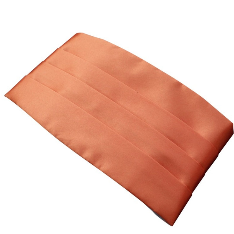 Chic Classic Attractive Orange-Red Men's Cummerbund