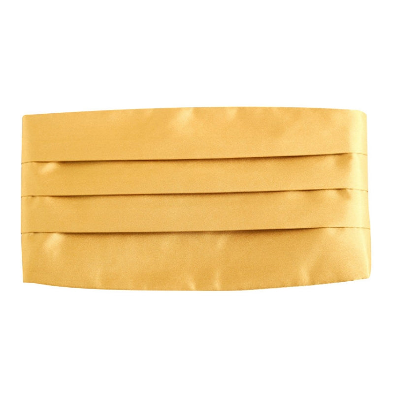 In Stock Luxurious Gold Formal Men's Cummerbund