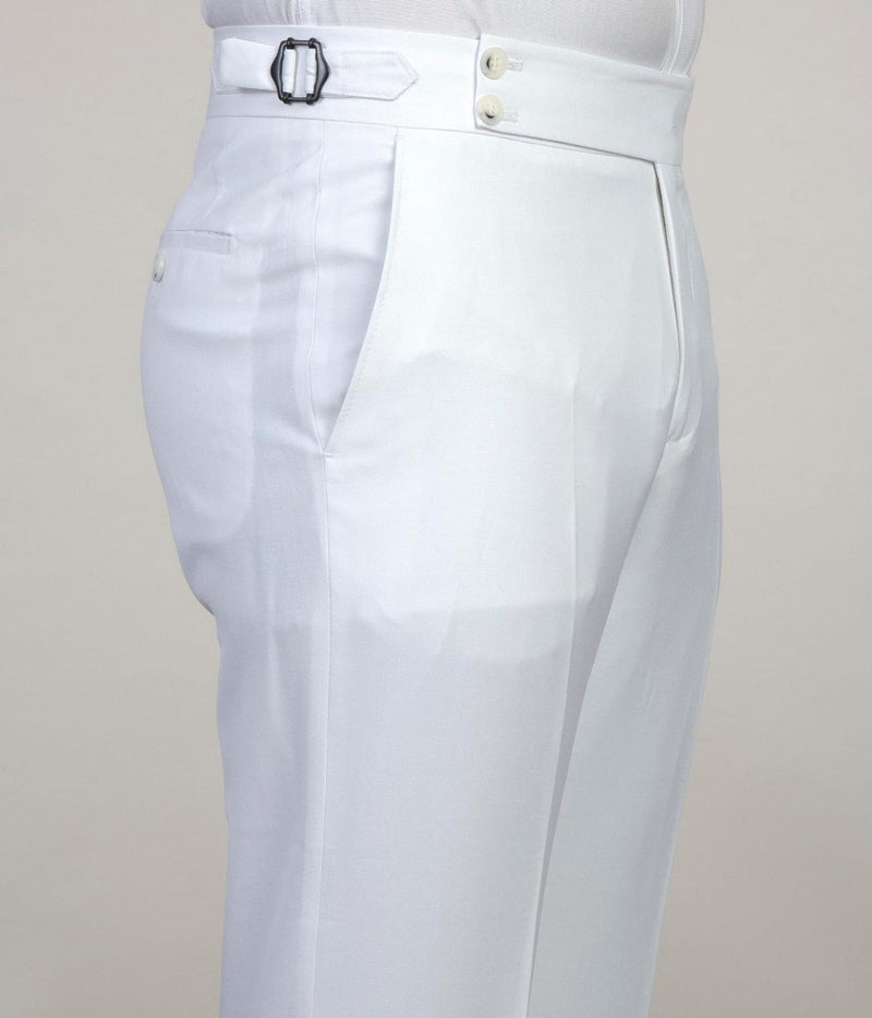 Popular White Three Pieces Peaked Lapel Prom Men Suits