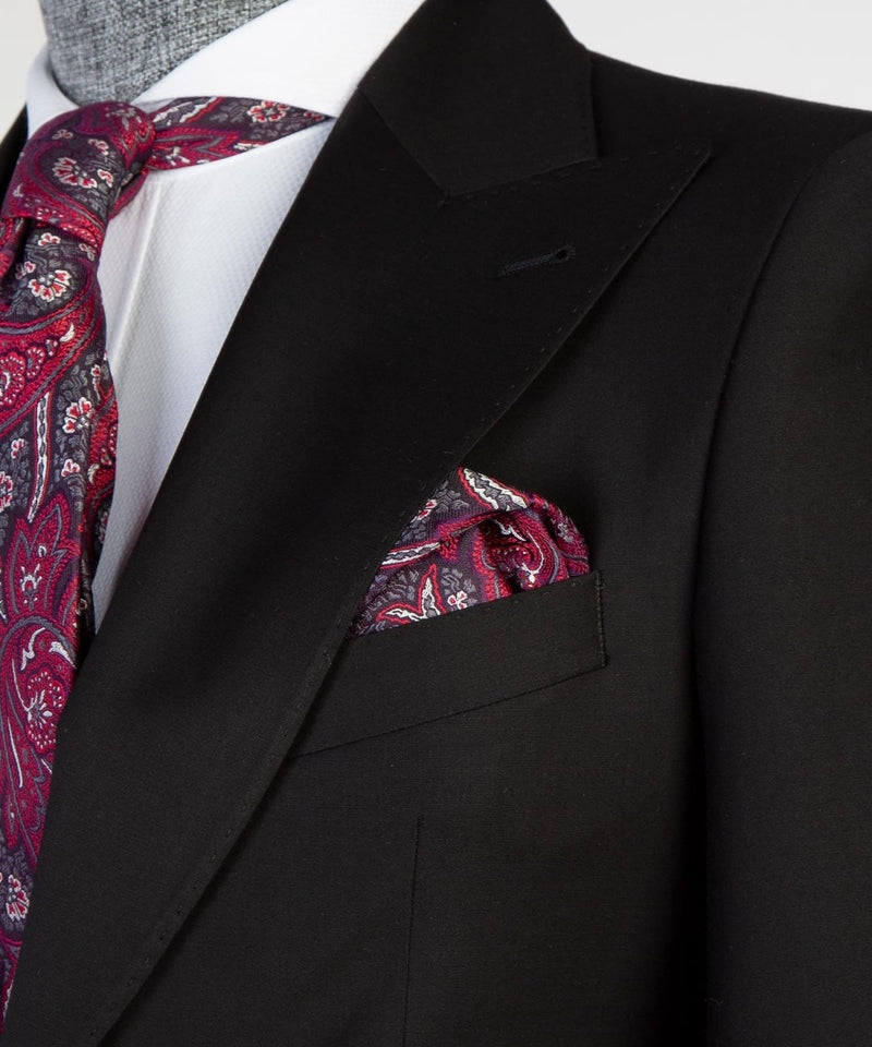 Classical Black 3 Pieces Slim Fit Men's Business Suits