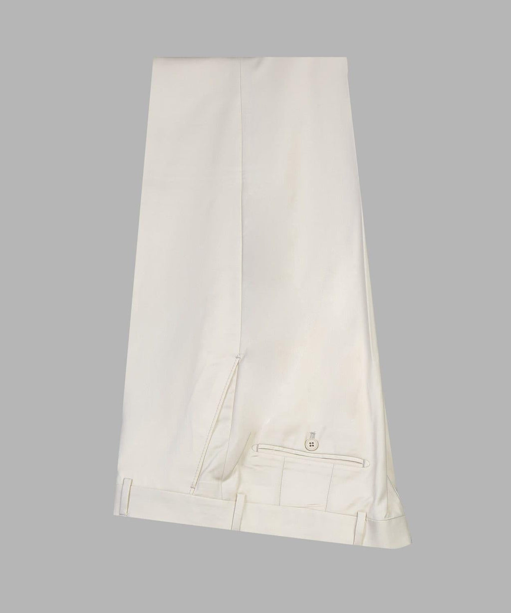Modern Off-white Close Fitting Double Breasted Business Suits