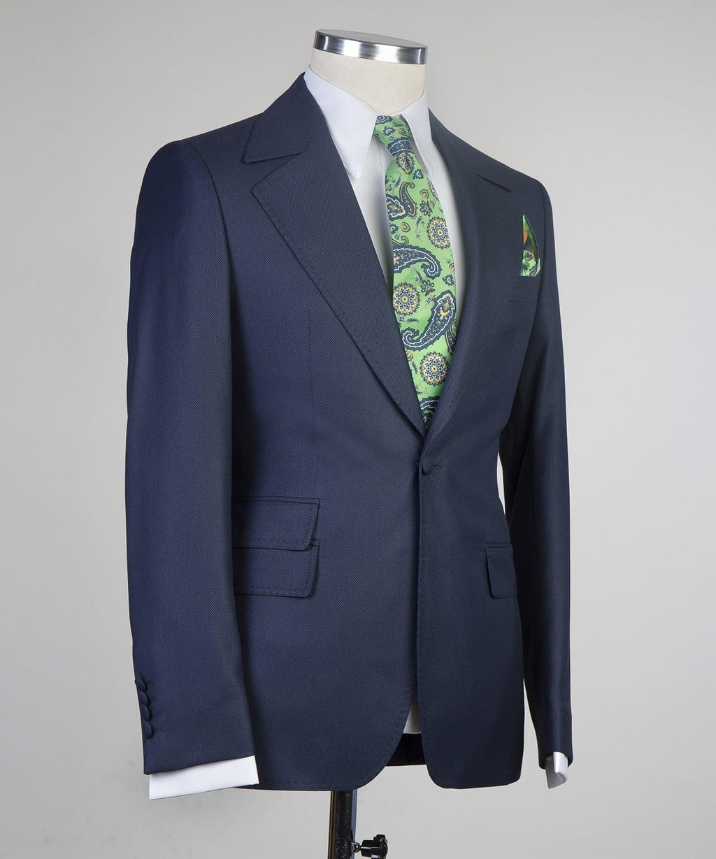 Formal Dark Blue Best Fitted Slim Fit 3 Pieces Business Suits