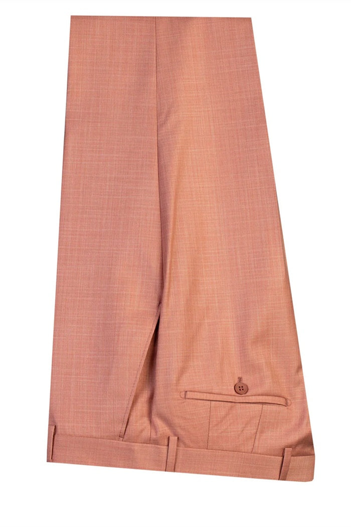 New Arrival Coral Double Breasted Close Fitting Prom Suits
