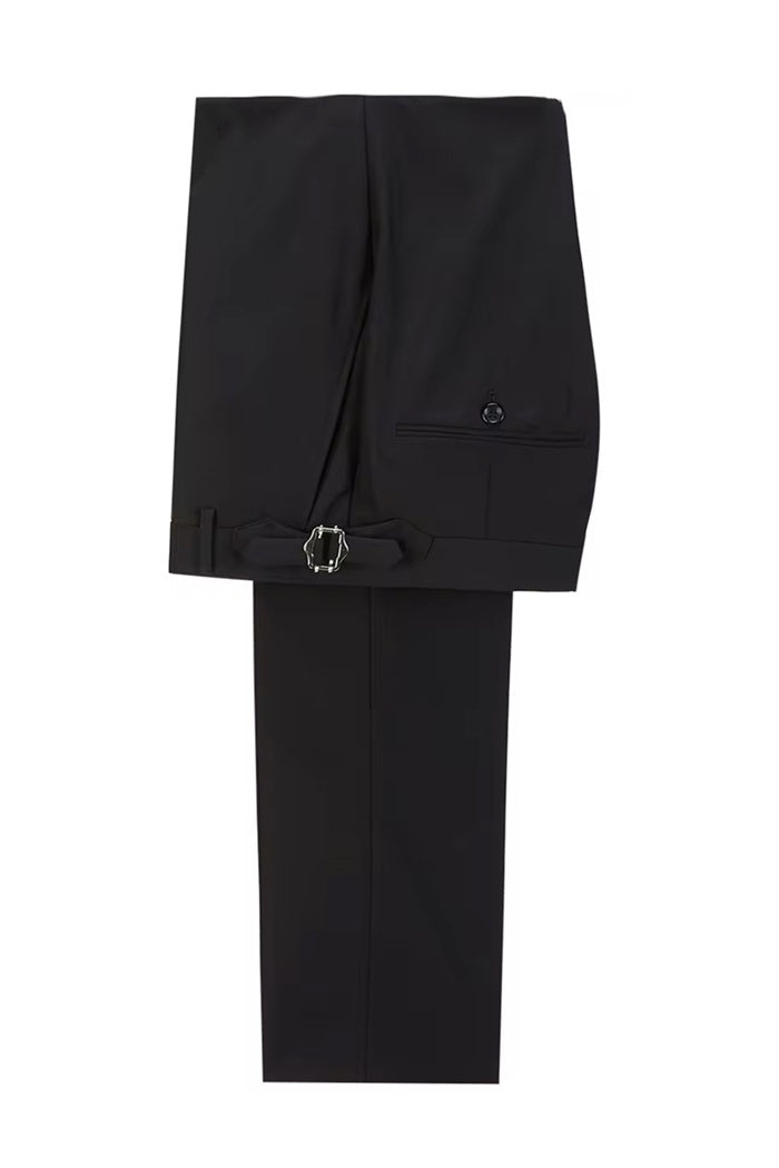 Lovely Off-white Double Breasted Jacquard Prom Suits