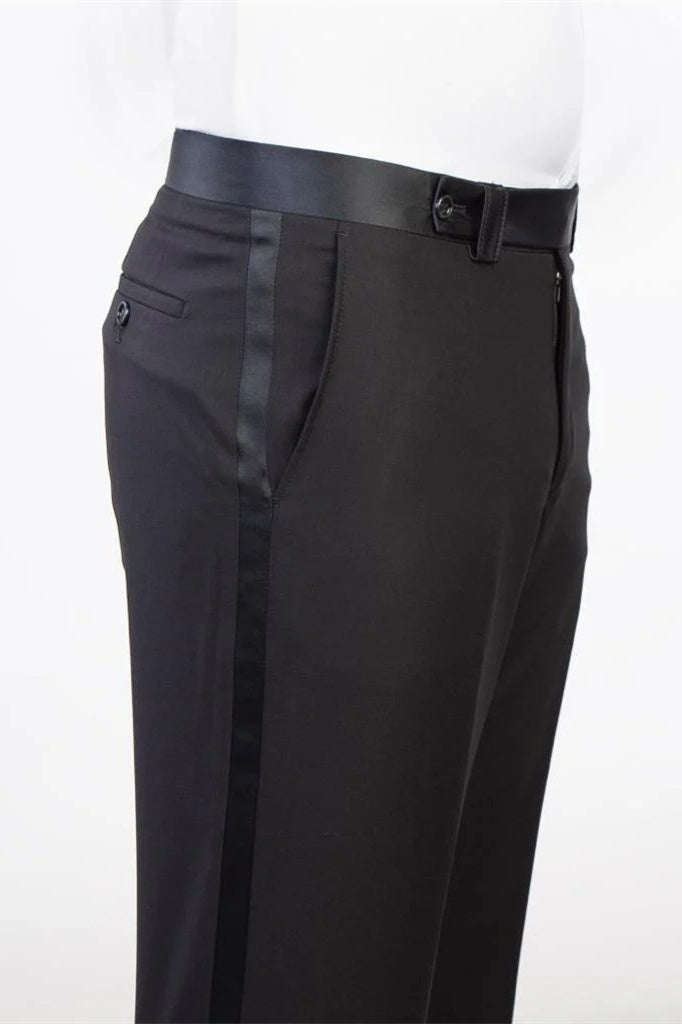 Trendy Black Velvet Double Breasted Prom Suits With Satin Lapel