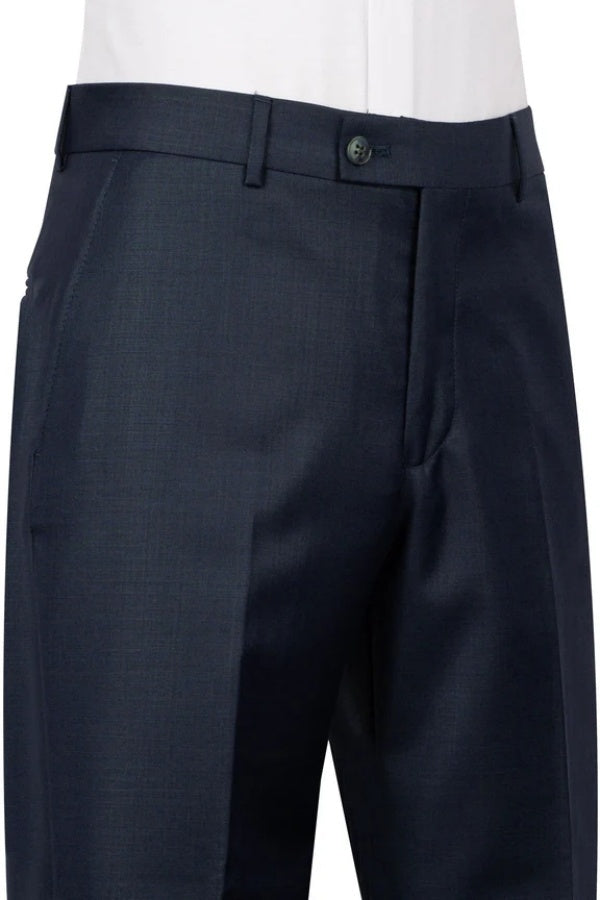 Modern Dark Navy Double Breasted Business Suits For Men