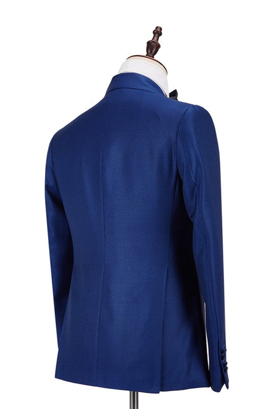 Bespoke Royal Blue Double Breasted Two-Piece Prom Suits