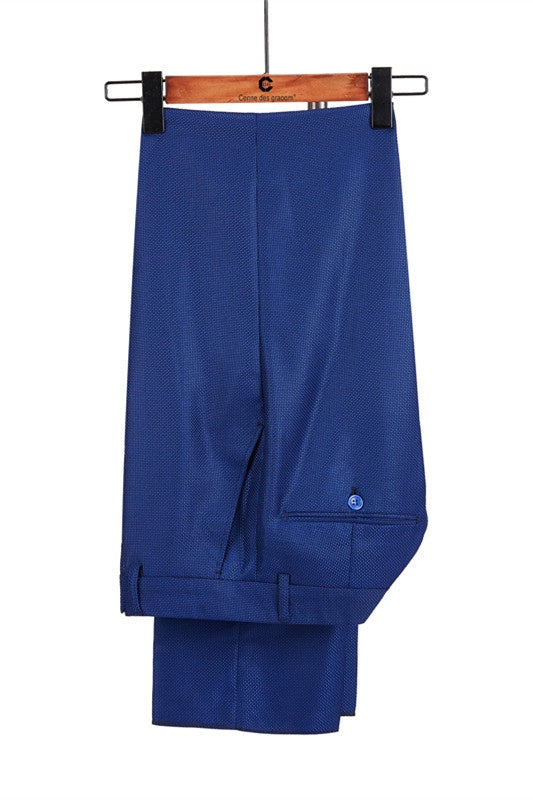 Bespoke Royal Blue Double Breasted Two-Piece Prom Suits
