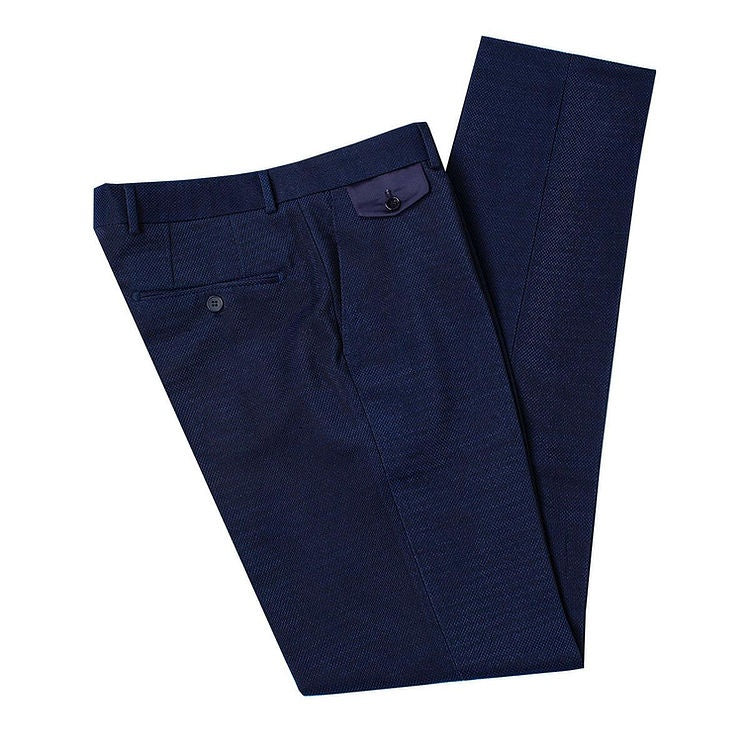 Elegant Navy Blue 3 Pieces Close Fitting Wedding Men Suits