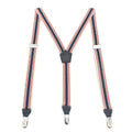 Fashion Striped Y-Back Clip-On Men's Suspenders