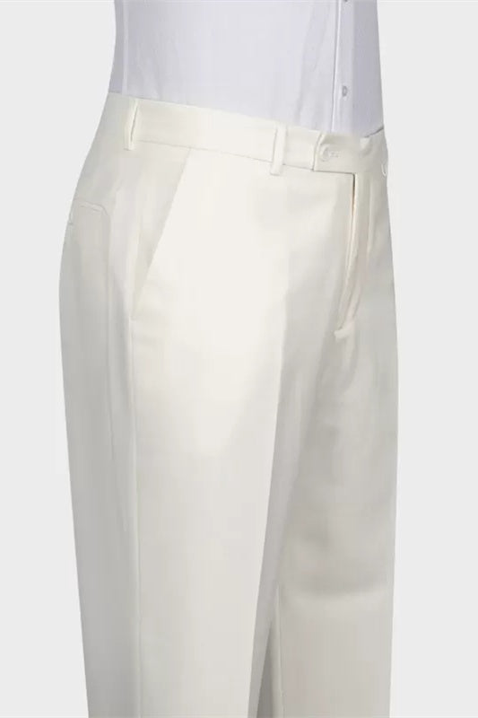 Glamorous Off-white Shawl Lapel Double Breasted Wedding Suits