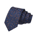 Dark Navy Base Brown & Blue Speckled Jacquard Men's Tie