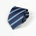 Navy Striped Bespoke Men's Business Tie