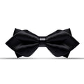 Solid Black Shiny Satin Men's Wedding & Dinner Bowtie