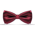 Glossy Burgundy Double Layer Men's Tuxedo Bowtie