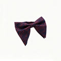 Burgundy Navy Paisley Jacquard Pointed Men's Formal Bowtie